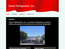 Tablet Screenshot of haslerrefrigeration.com